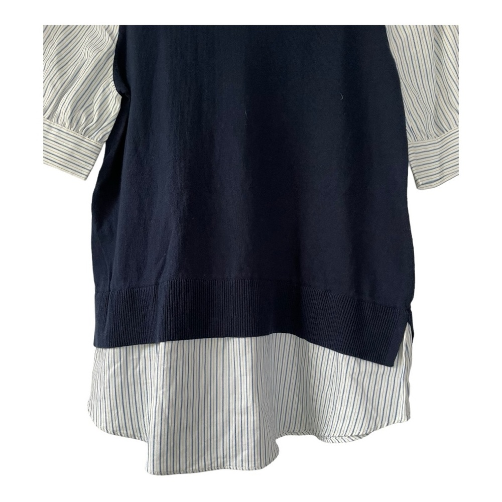 NWT LOFT sweater vest with faux blouse. Short sleeved - Picture 2 of 16